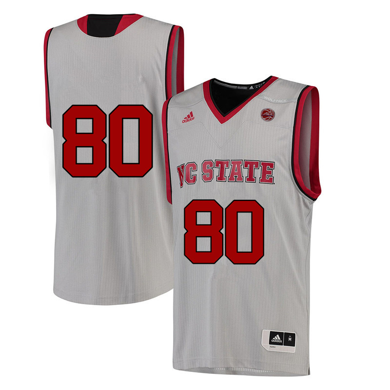 Men #80 Bobby Speight NC State Wolfpack College Basketball Jerseys-White - Click Image to Close